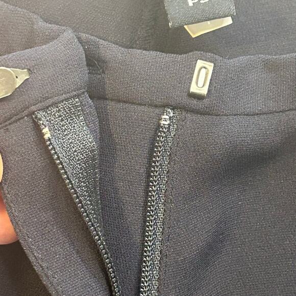 Eileen Fisher Petite system navy-black silk georgette crepe pants size S - Picture 5 of 6